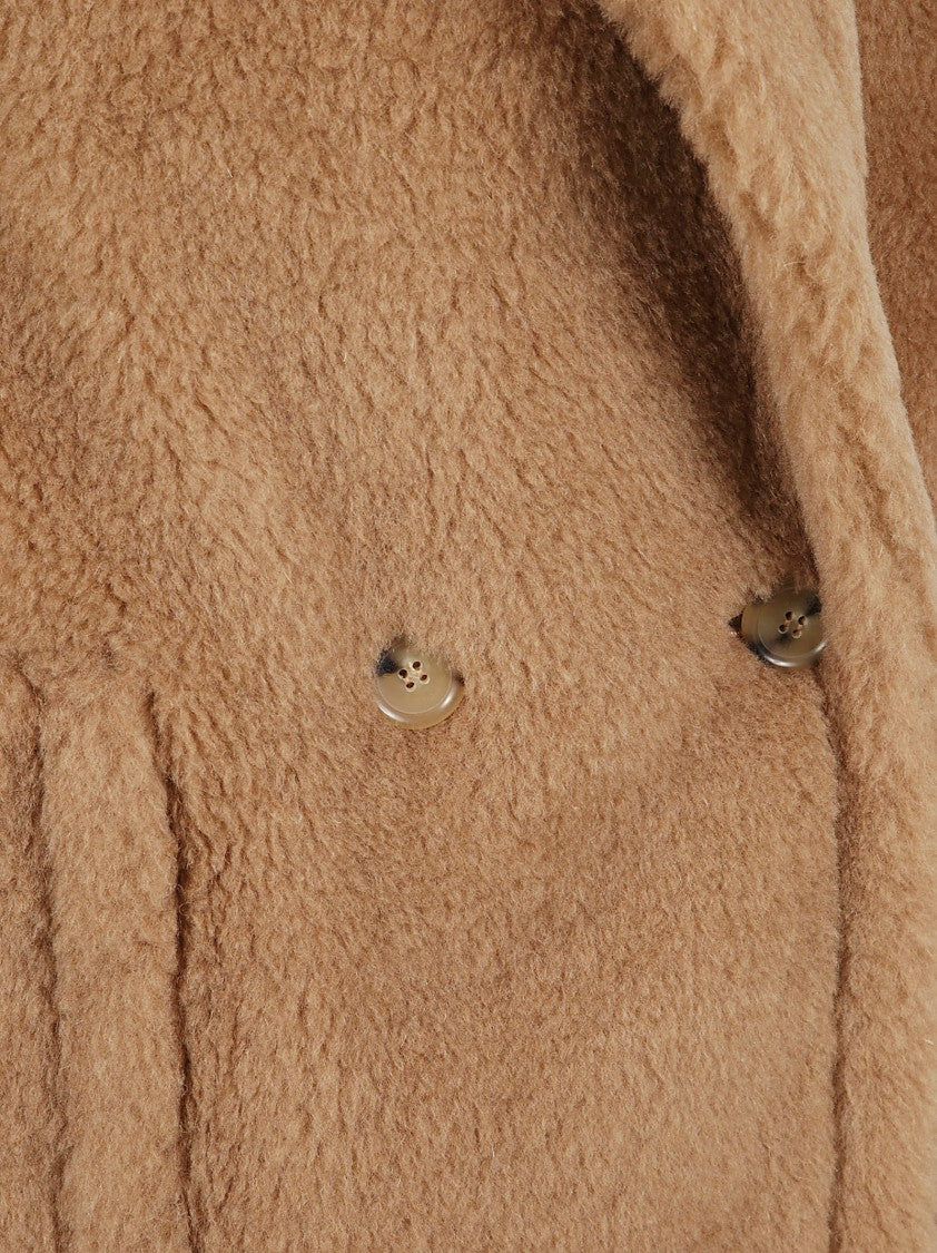 Max Mara Sleeveless Teddy Jacket With Double-Breasted Front