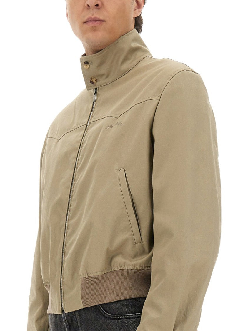 Alexander Mcqueen Harrington Cropped Jacket