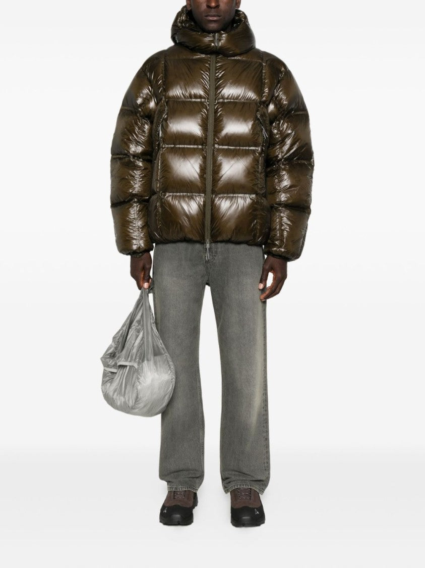 Roa Hooded Dark Green Microripstop Down Jacket