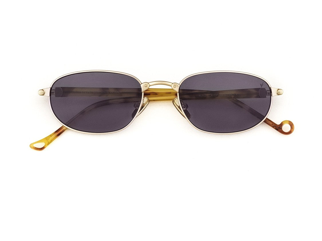Eyepetizer Gold Riad Tortoiseshell Metal Sunglasses