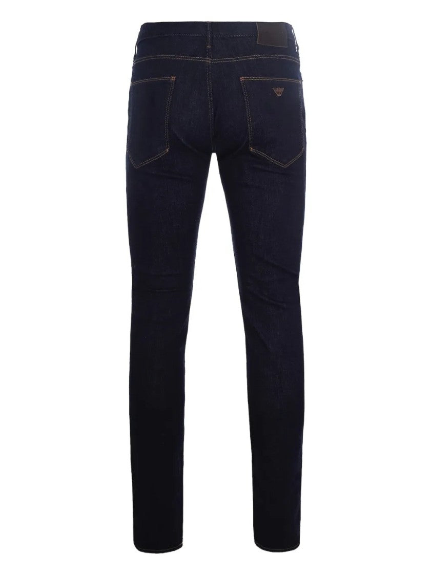 Emporio Armani Five-Pocket Slim-Fit Dark Denim Jeans