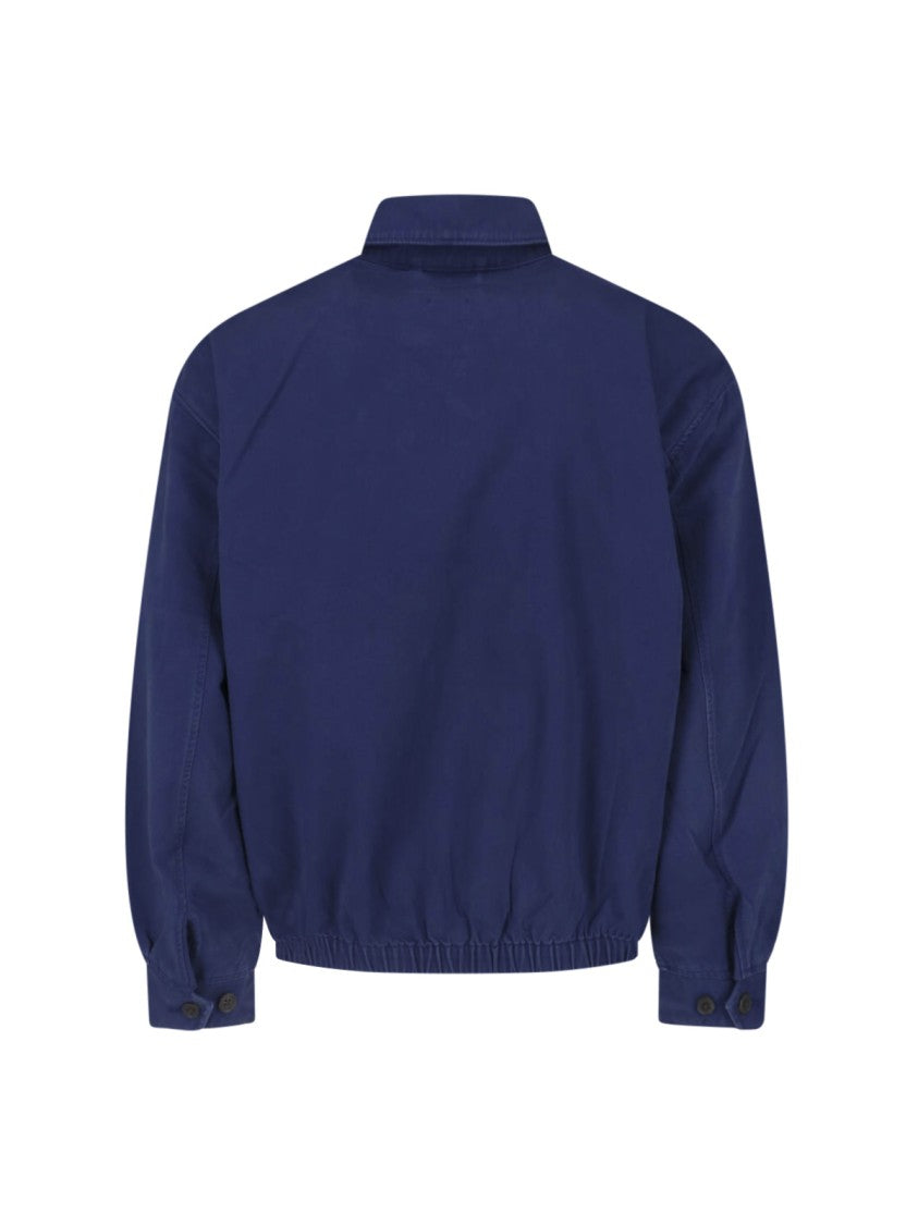 Polo Ralph Lauren Classic Zip-Up Jacket With Buttoned Collar And Embroidered Logo