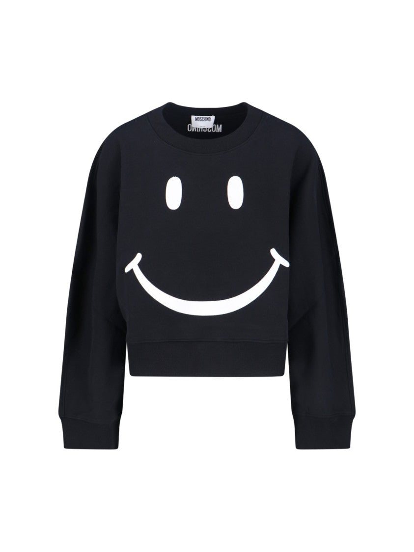 Moschino “Smiley” Sweater – Black