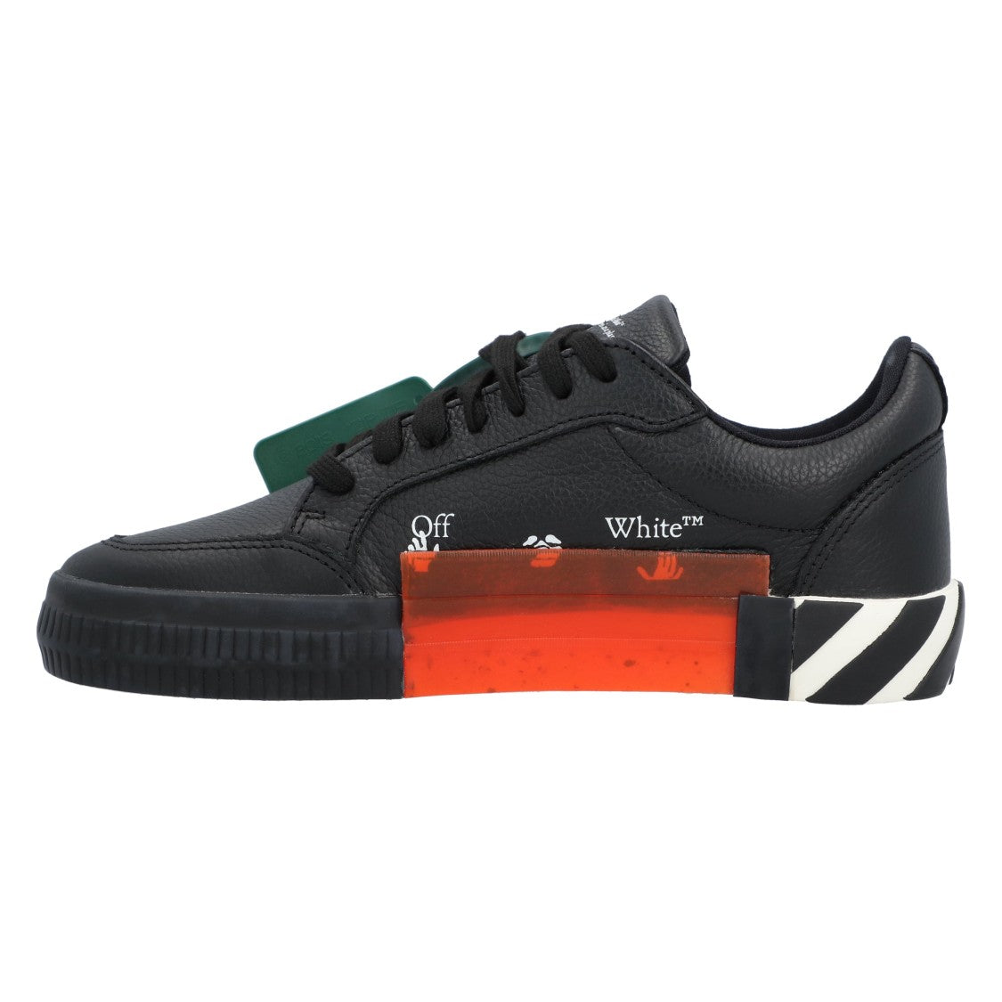 Off-White Low Vulcanized Leather Black White