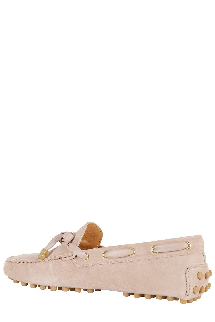 Tod's Powder Pink Rubber Loafer Golden-Inserts Leather Loafers