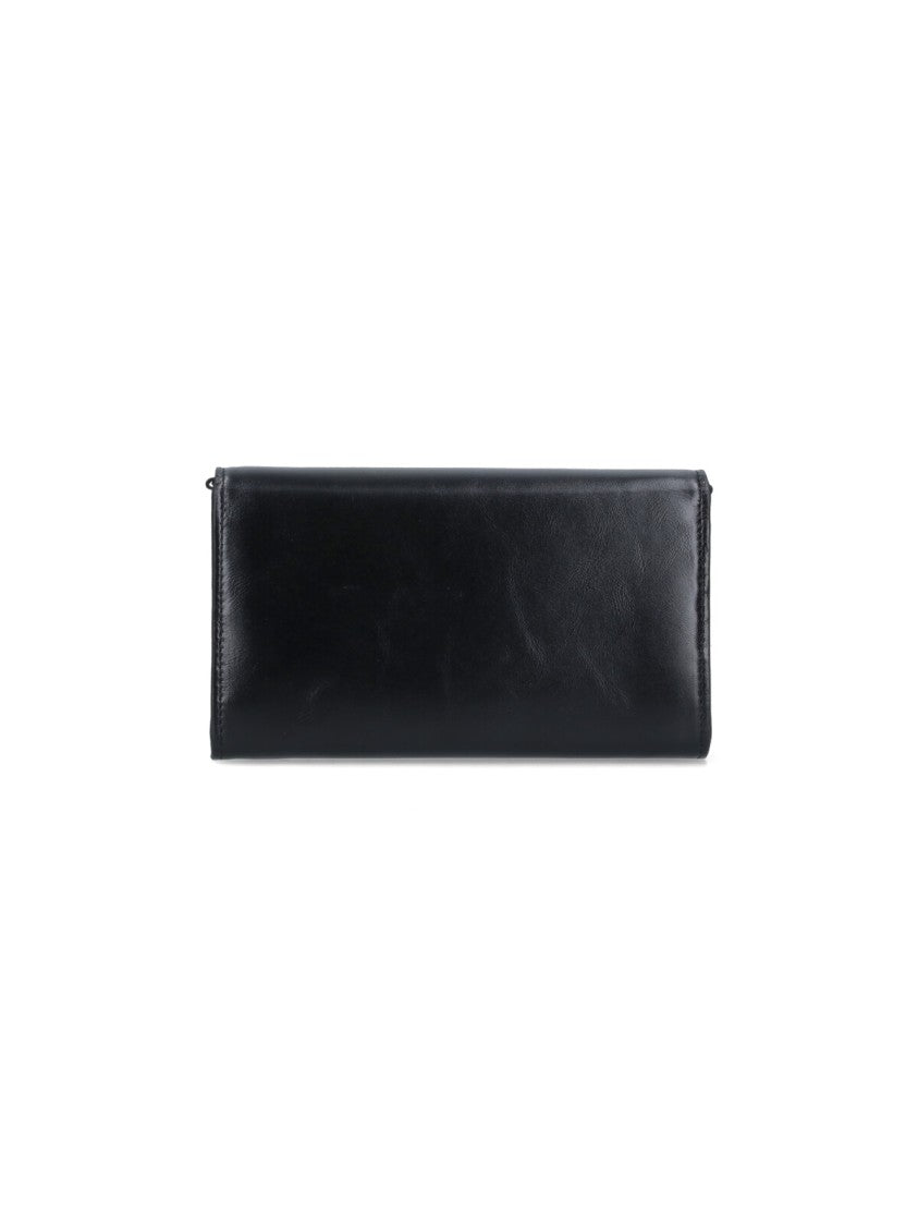 Chloé Chain Wallet "Iconic" – Black