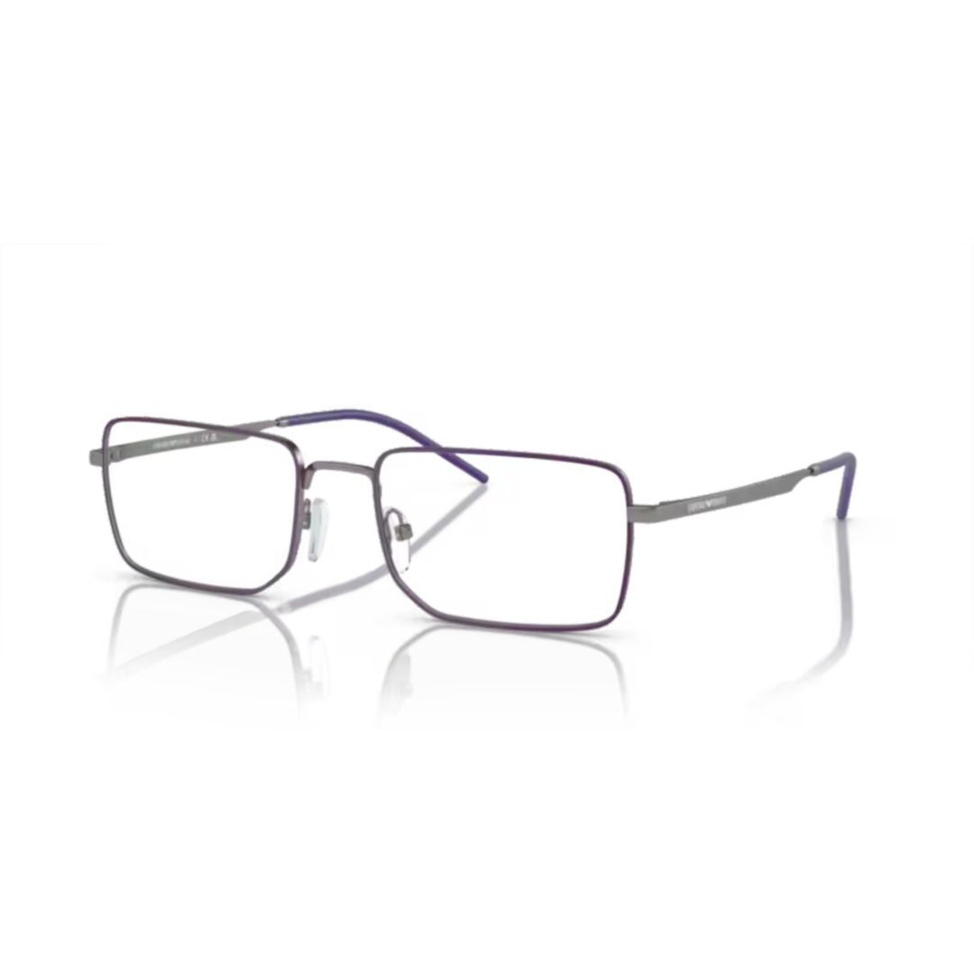 Emporio Armani Grey 0Ea1153 Matte Rectangular Eyeglasses