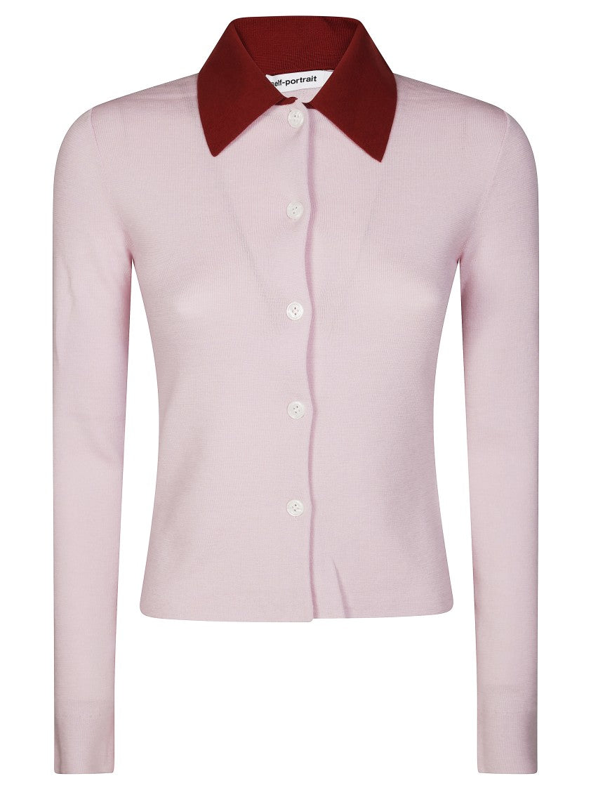 Self-Portrait Merino Wool Cardigan