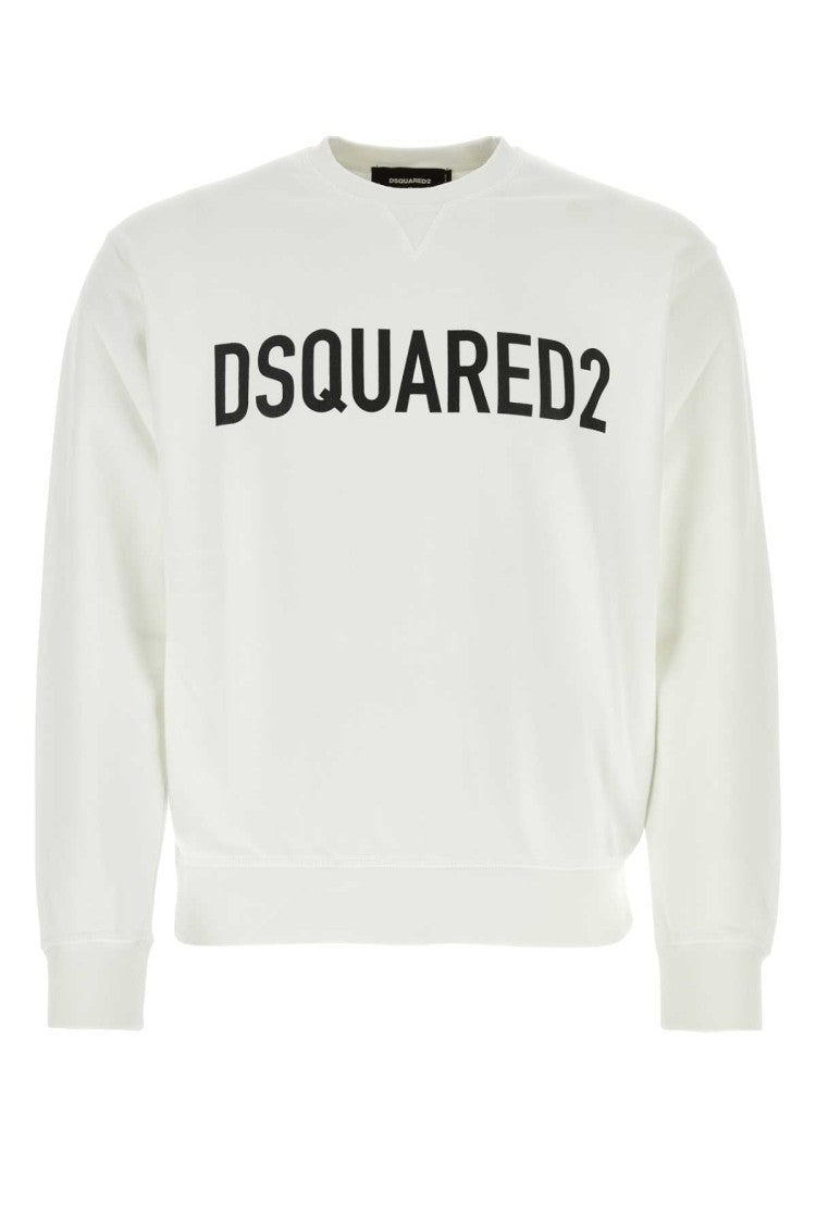Dsquared2 White Cotton Sweatshirt