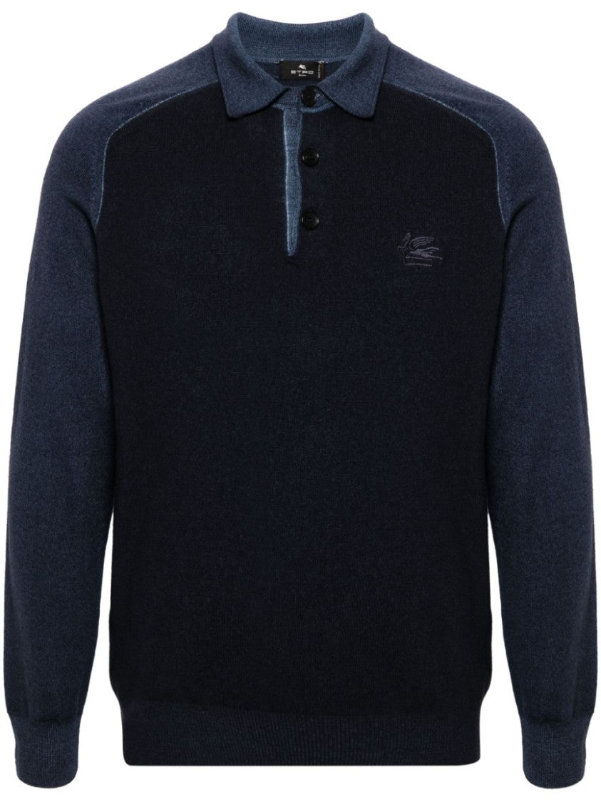 Etro Pegaso-Embroidered Polo Shirt