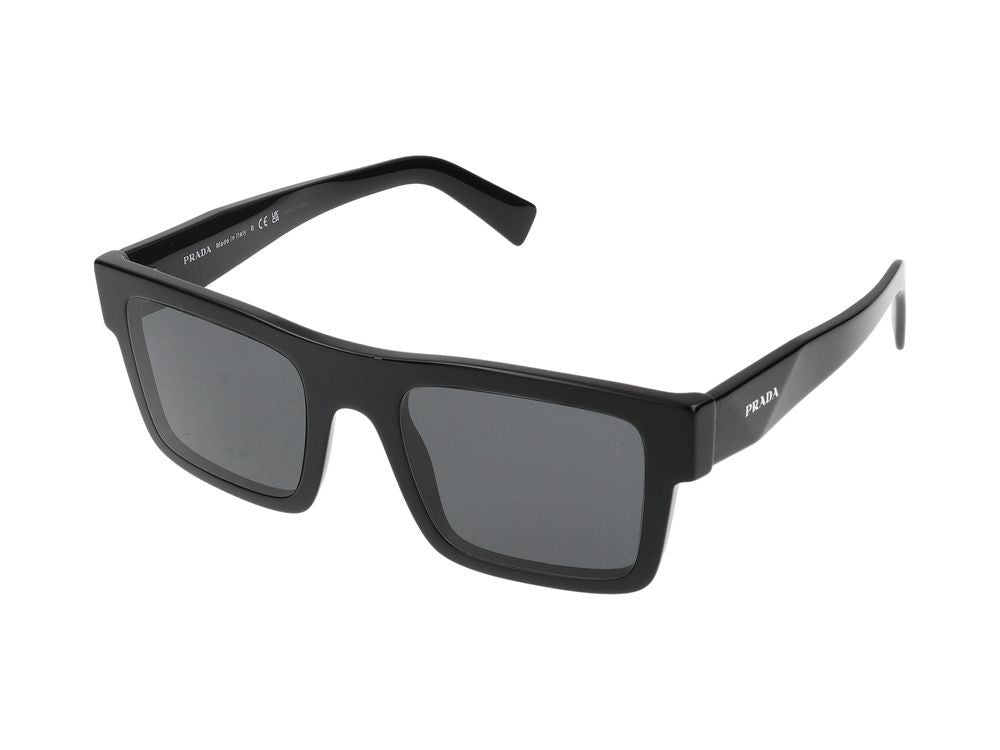 Prada Black Bold Oversized Square Acetate Sunglasses