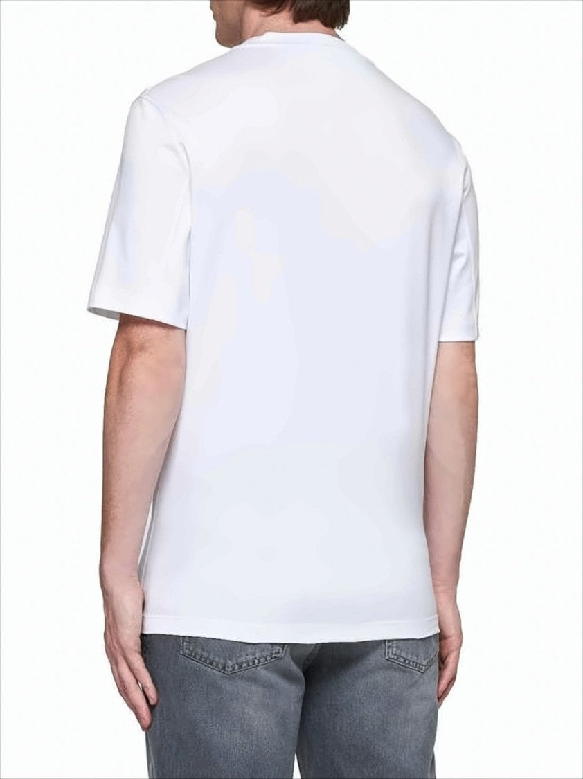 Brunello Cucinelli White Minimalist Crew Neck T-Shirt