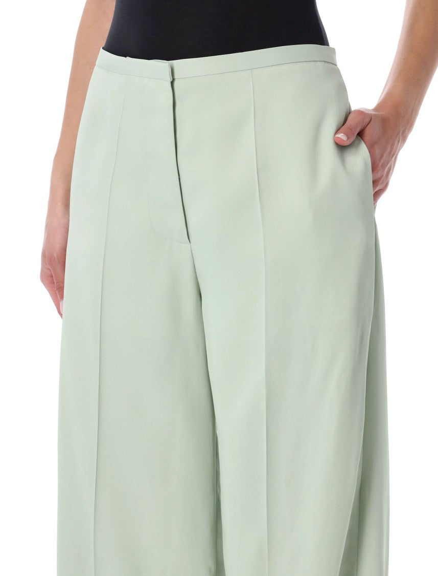 Alberta Ferretti Wide Leg Viscose Palazzo Pants