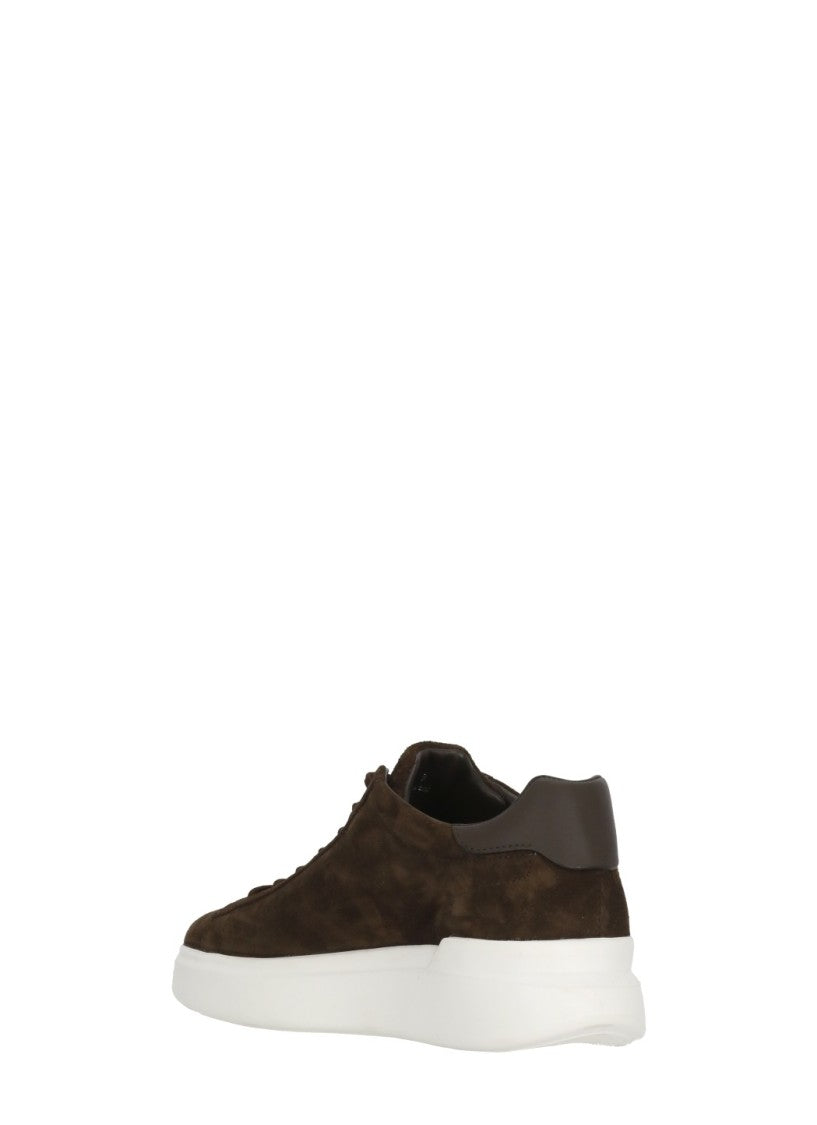 Hogan Dark Brown H580 Suede Sneakers