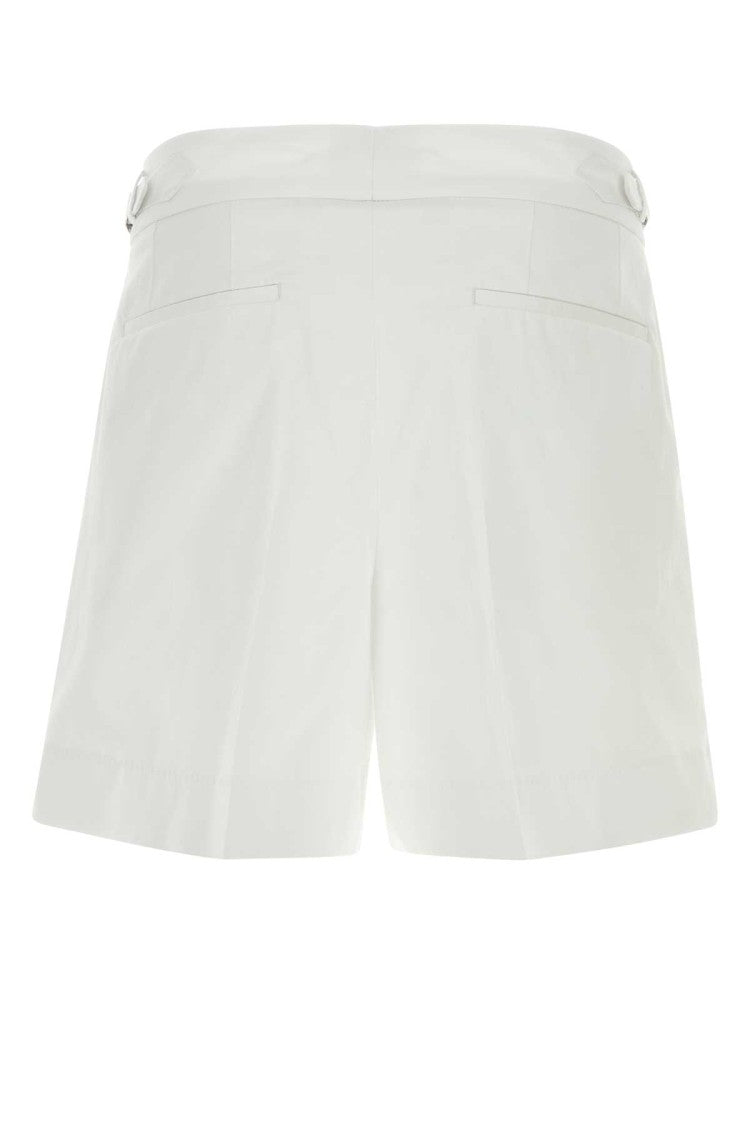 Dolce & Gabbana White Stretch Gabardine Bermuda Shorts