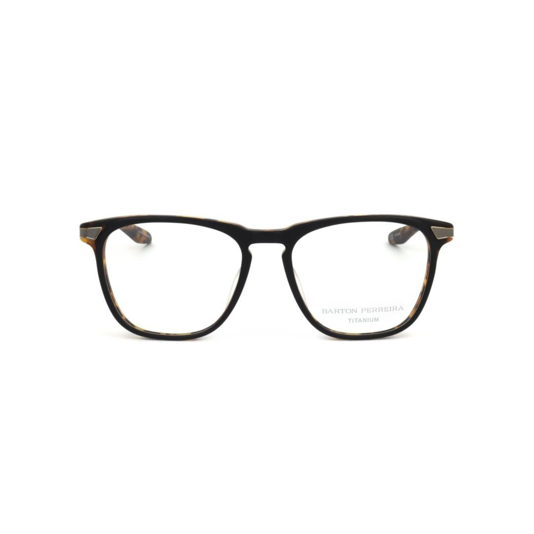 Barton Perreira Bp5274 541Hr Rectangular Tortoiseshell Eyeglasses With Metallic Temples