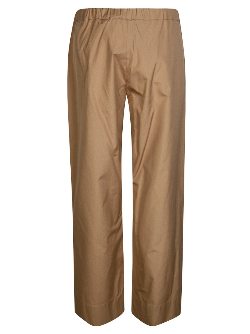Max Mara Brown Smmargento Cropped Poplin Pants