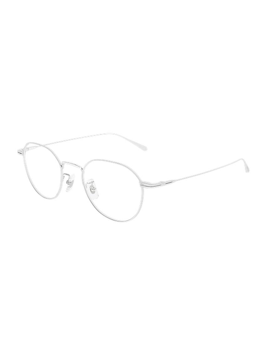 Montblanc Metallic Mb0476oa Oval Frame Eyeglasses