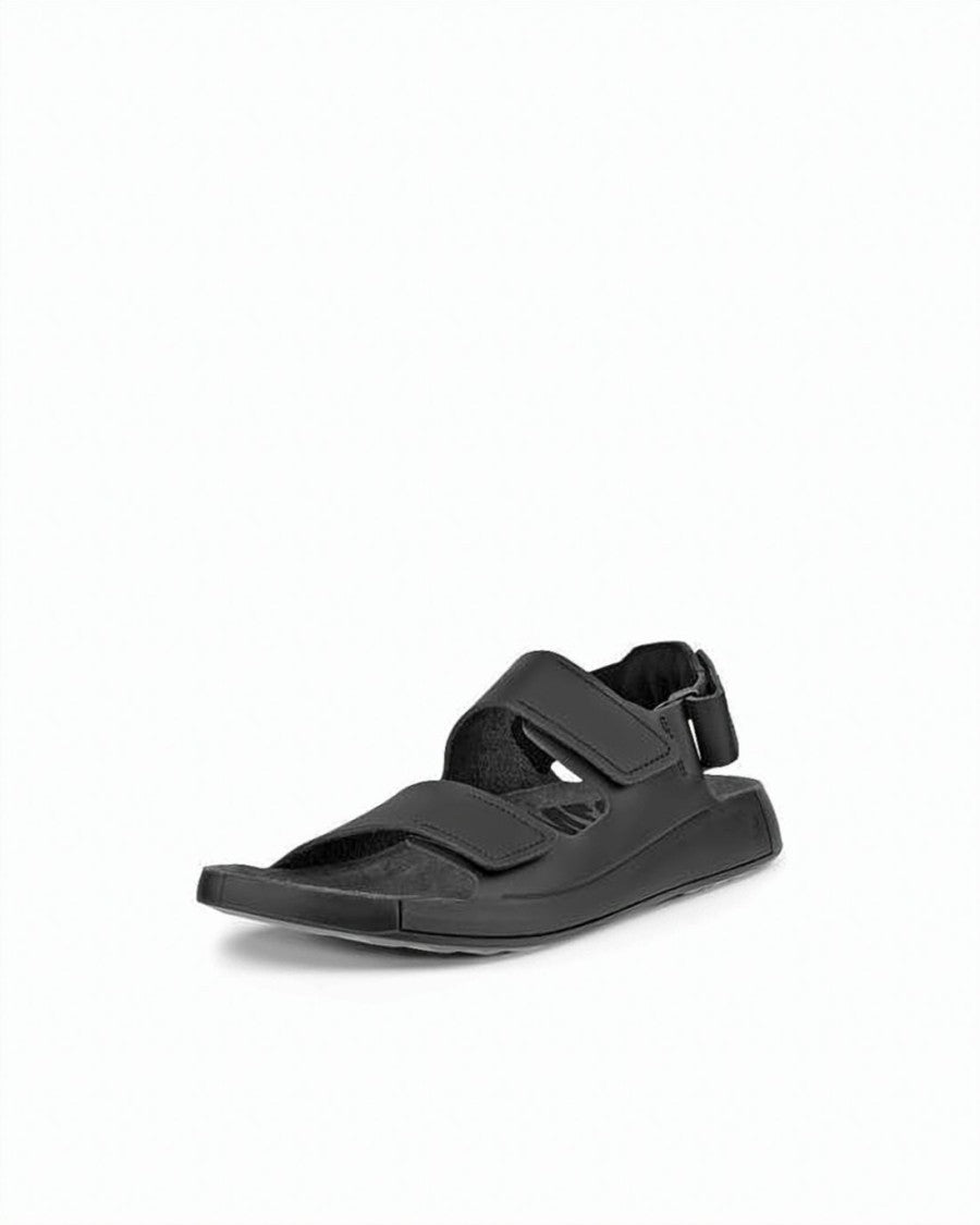 Ecco Minimalist Black Sandals With Adjustable Straps