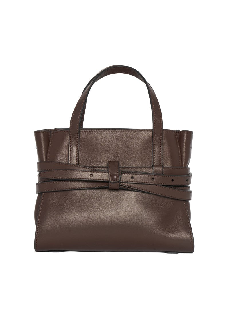 Moschino Gold-Tone Metal Buckle Handbag