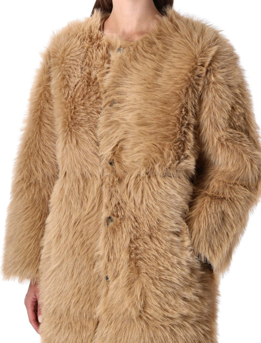 Urbancode Long Coat Faux Fur Reversible