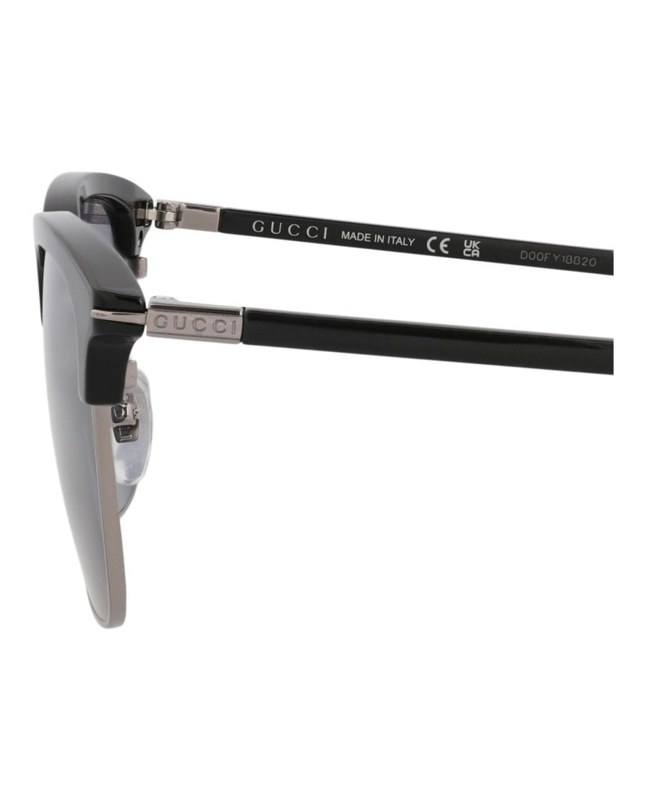 Gucci Round-Frame Recycled Acetate Sunglasses