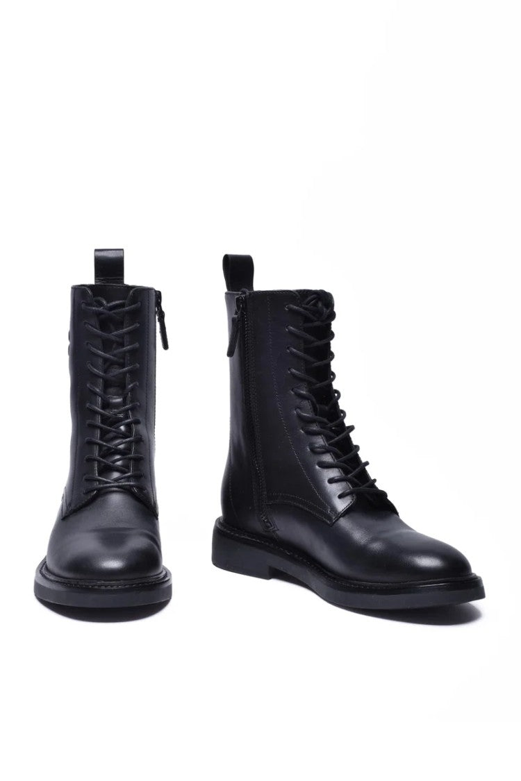 Tory Burch Leather Ankle Boots Zip - Black