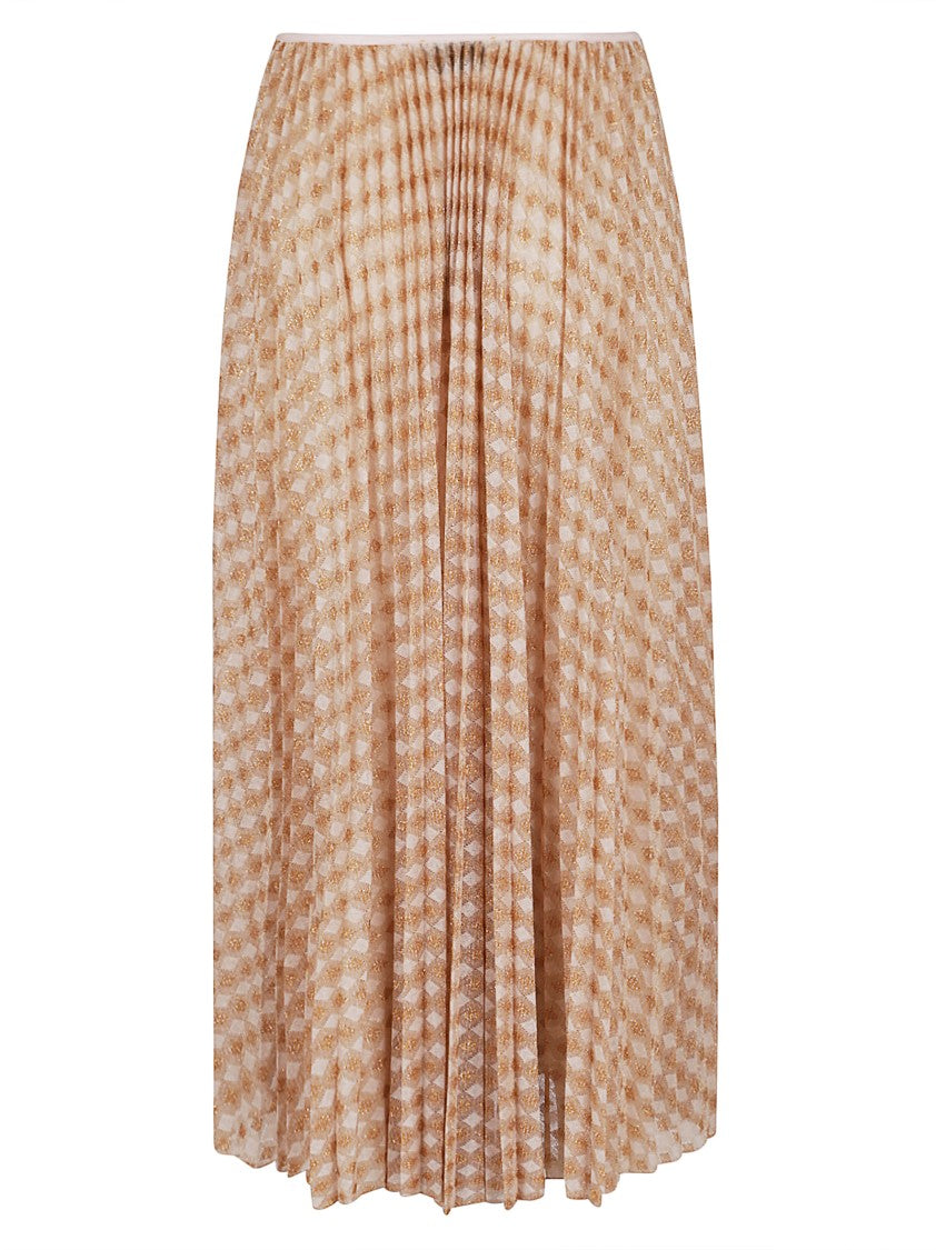 Forte Forte Pleated Midi Skirt With Delicate Shimmer