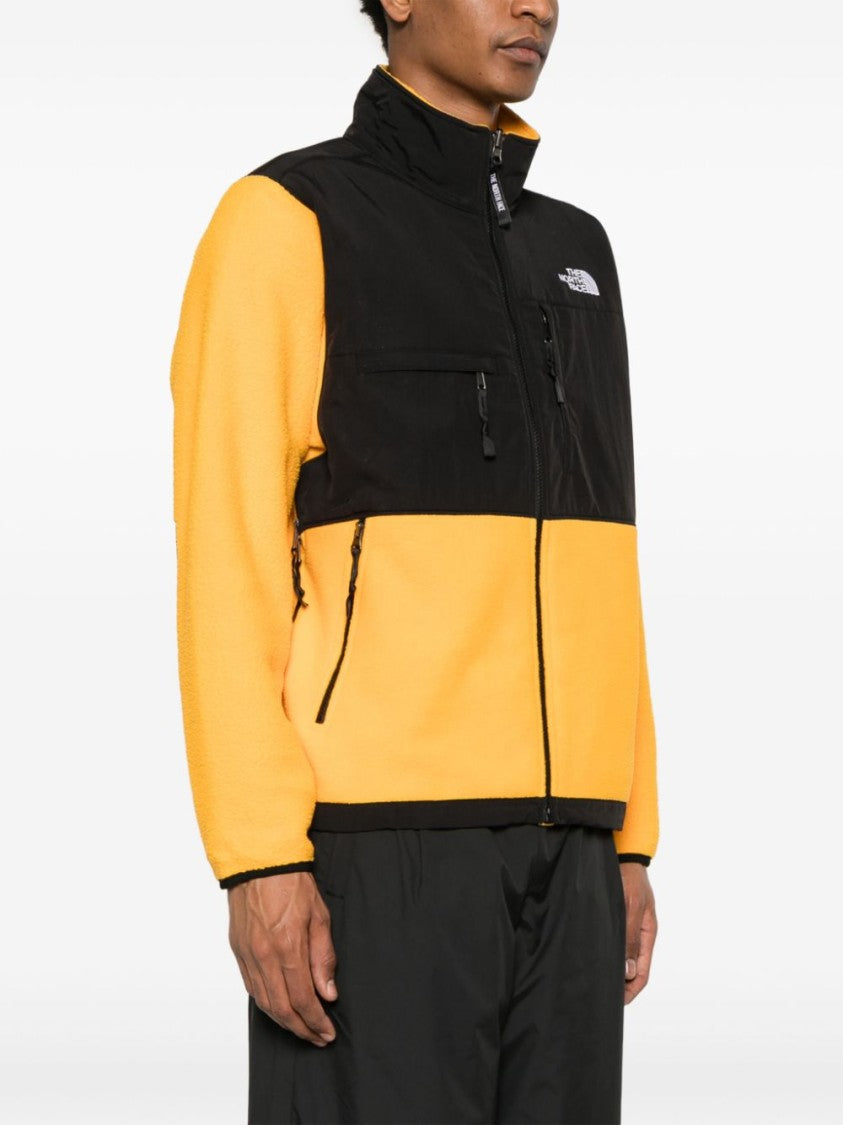 The North Face Panelled Fleece Jacket In Sunflower Yellow And Black