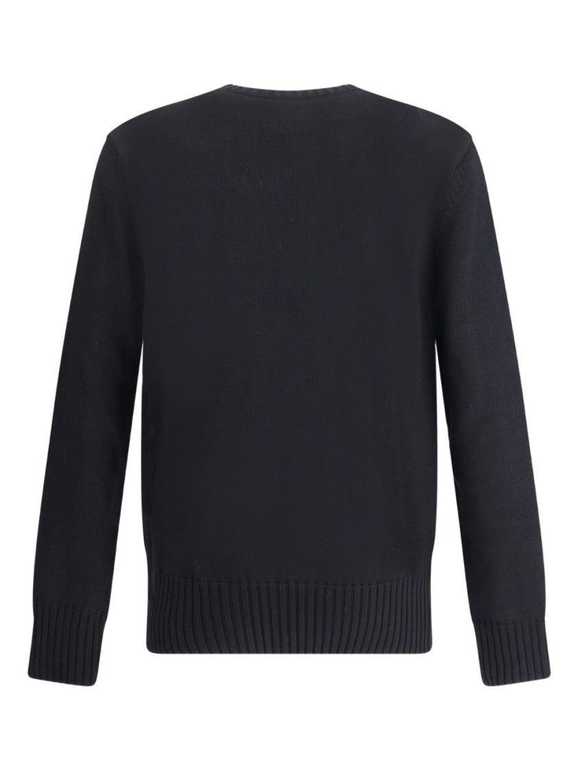 Givenchy Textured Black Sweater With Embossed Logo
