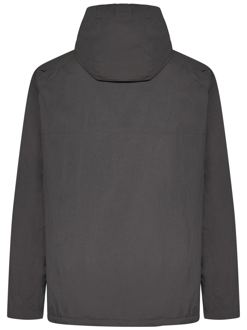 Mizuno Thermal Grey Windbreaker With Faux Fur Lining