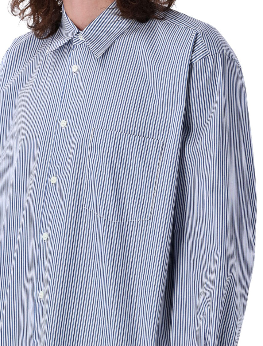 Comme Des Garçons Oversized Button-Down Striped Shirt