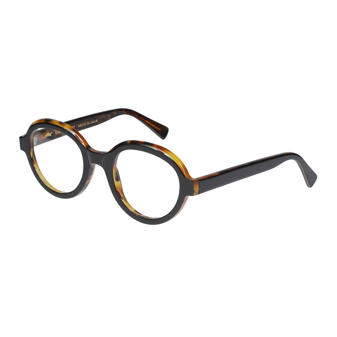 Kador Karola Tortoiseshell Round Frame Sunglasses With Black Accent