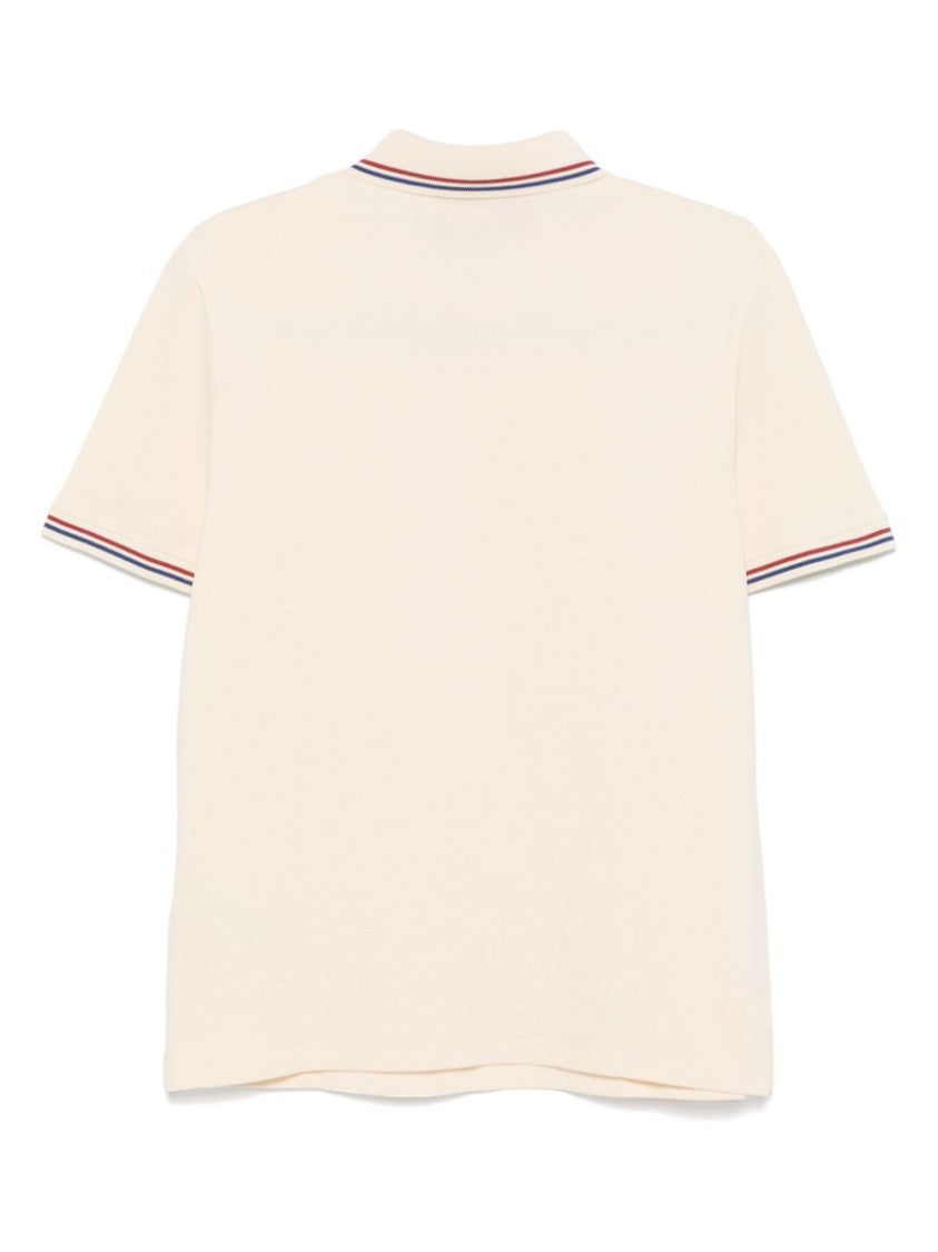 Valentino Cotton Polo Shirt With Contrasting Stripes