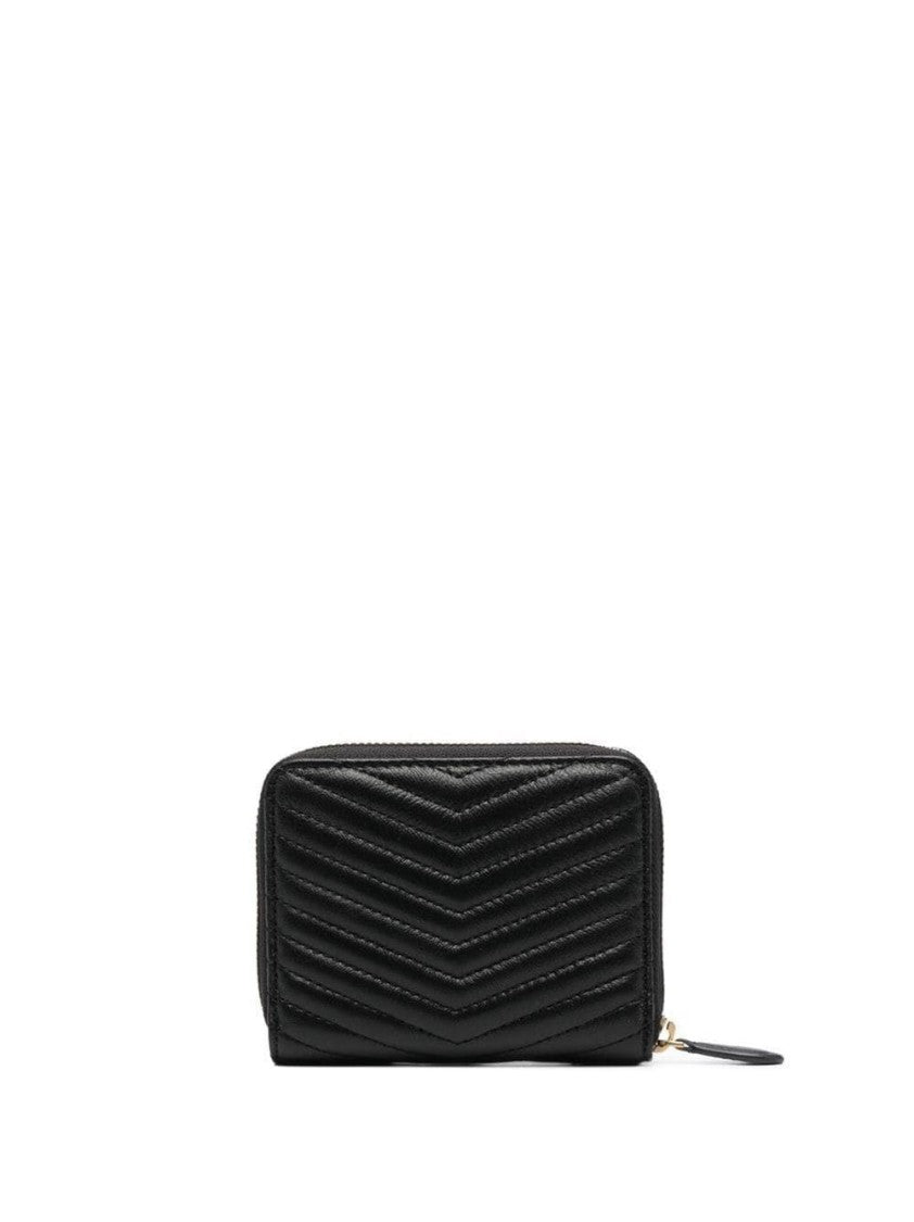 Pinko Quilted Chevron Pattern Taylor Zip-Around Wallet