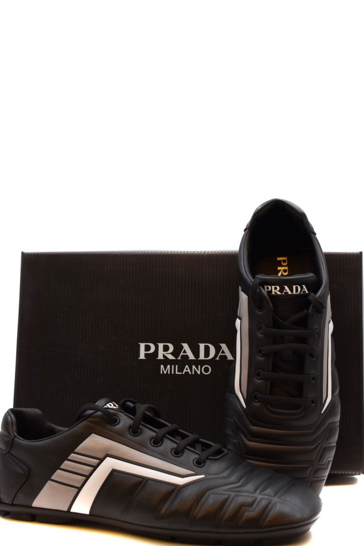 Prada Black Leather Sneaker