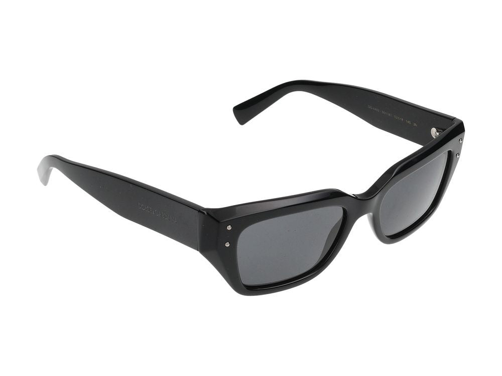 Dolce & Gabbana Classic Black Acetate Sunglasses With Polished Finish
