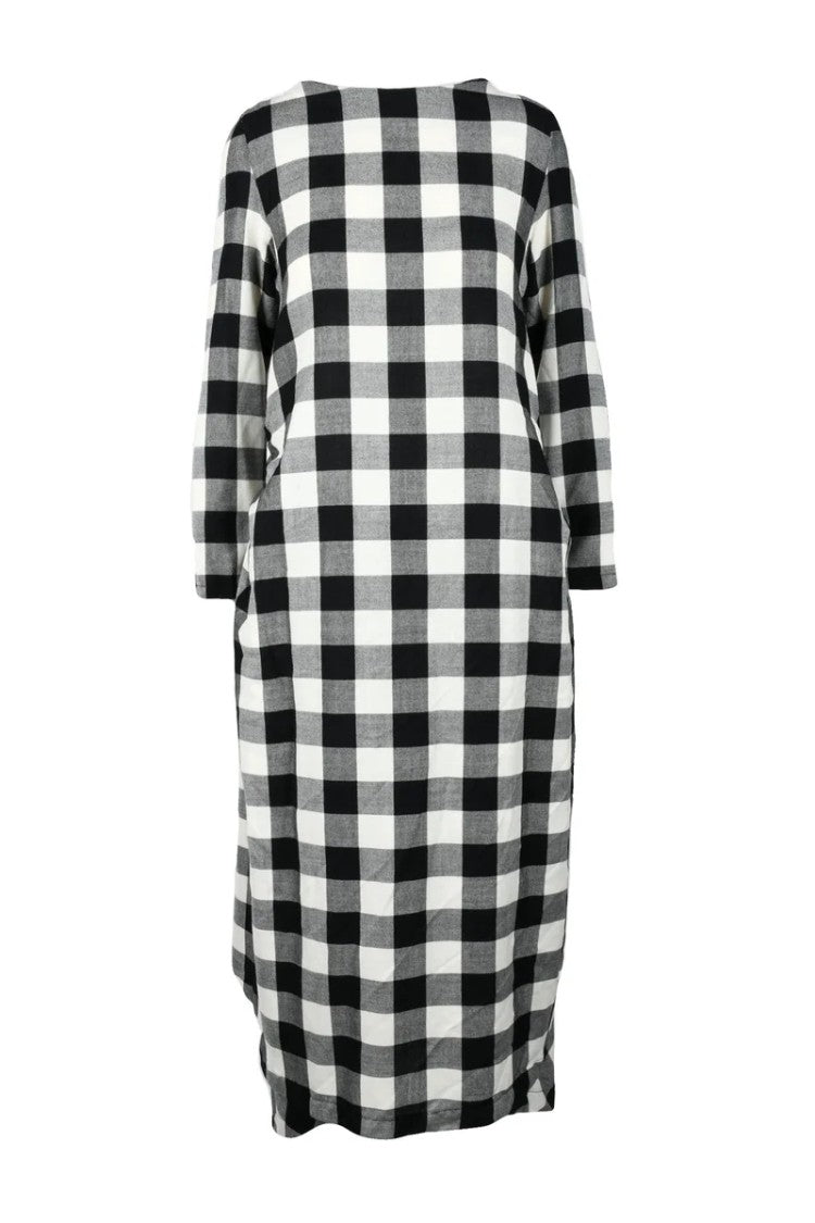 Ricorrrobe Long Wool Dress With Ties - White/Black