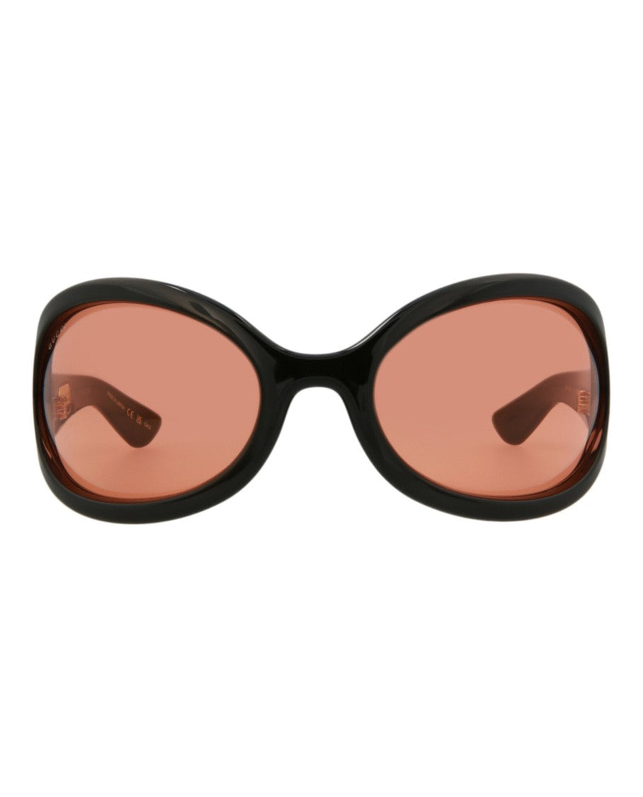 Gucci Shield-Frame Injection Sunglasses