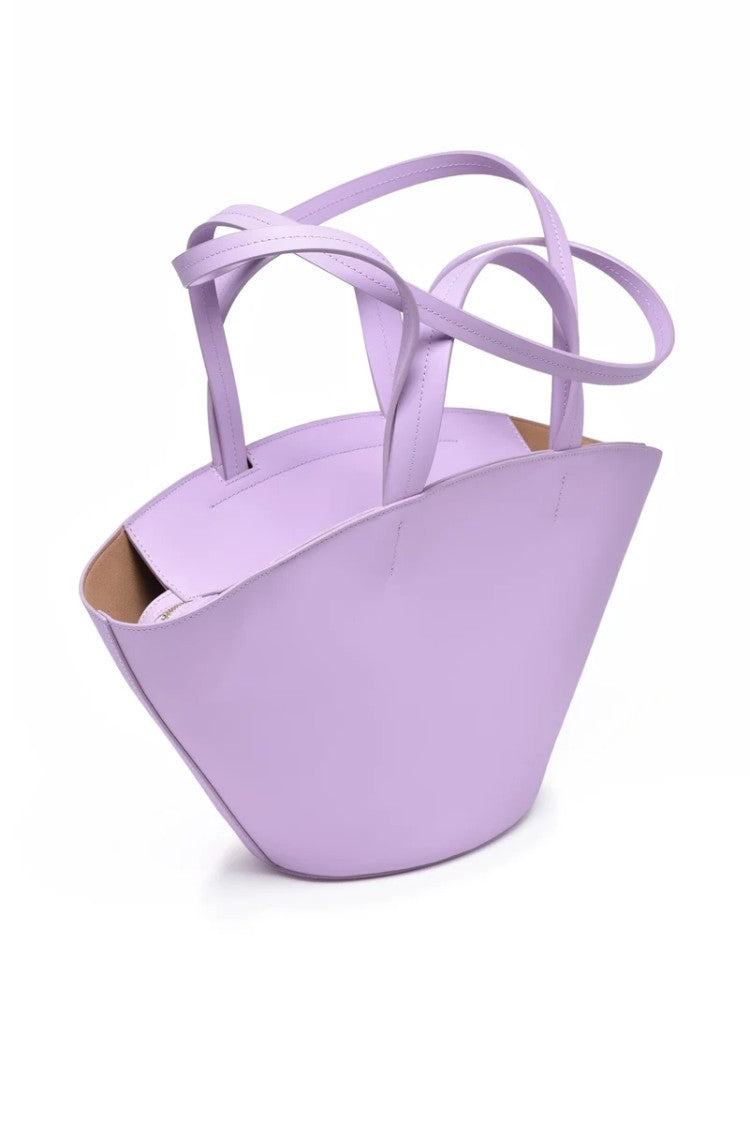 Patrizia Pepe Leather Shoulder Bag - Purple