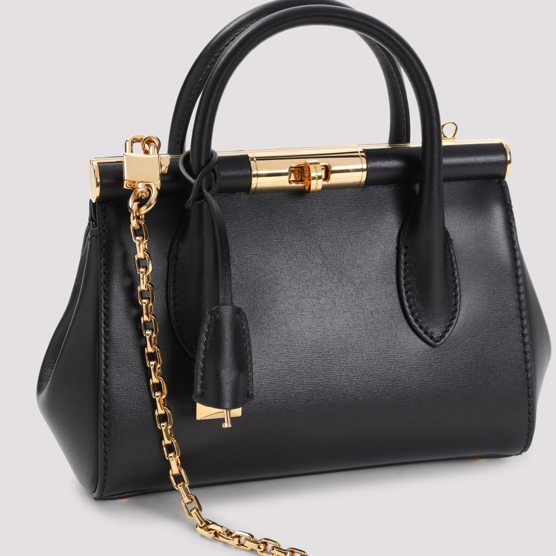 Dolce & Gabbana Black Calf Leather Handbag