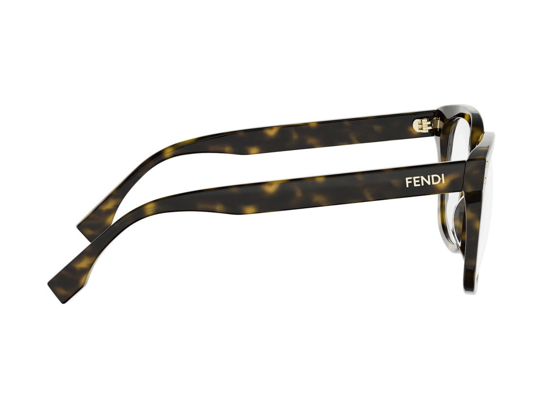 Fendi Fe50161i Tortoiseshell Oversized Square Frame Eyeglasses