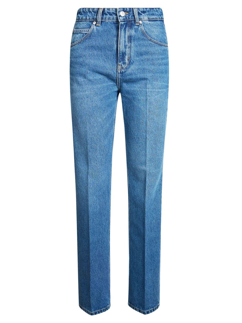 Victoria Beckham Julia Cotton Straight-Leg Jeans