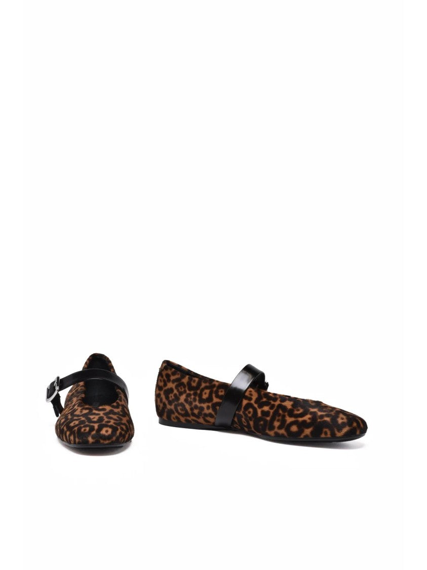 Guglielmo Rotta Brown Leather Cavallino Flats