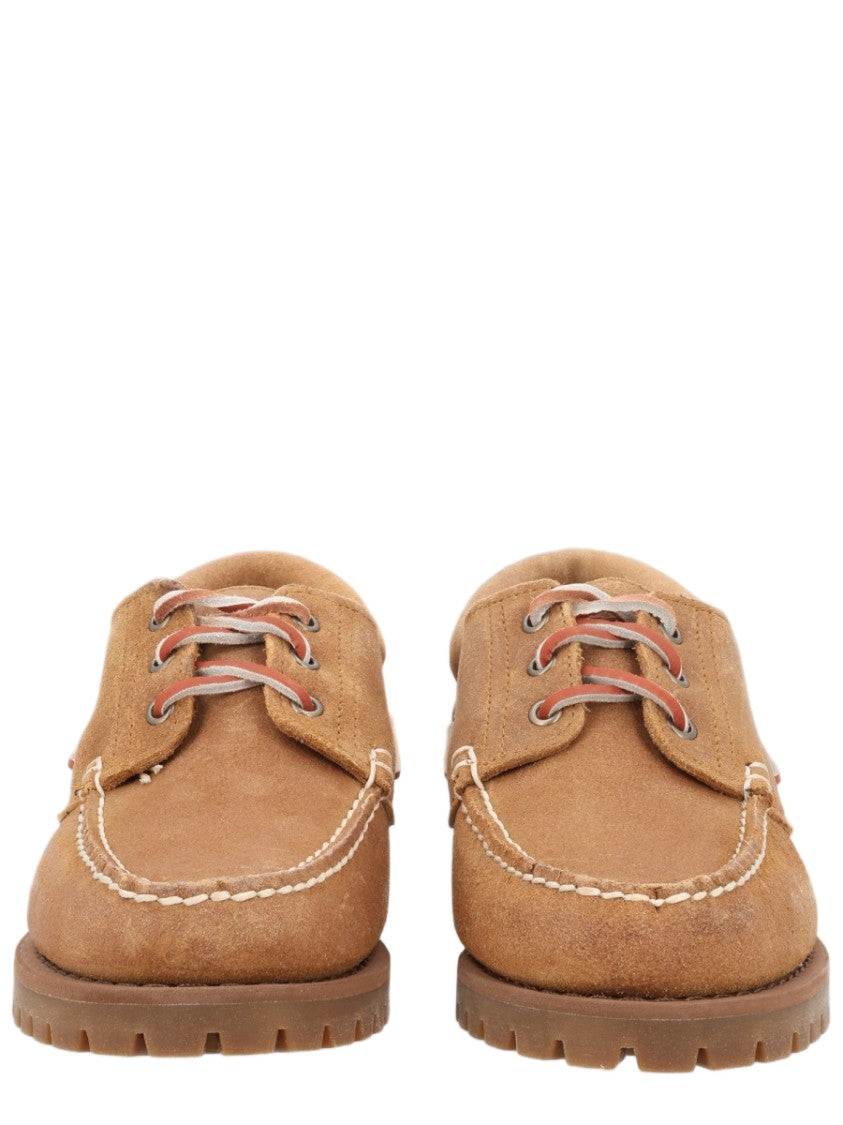 Sebago Brown Suede Leather Lace-Up Shoes