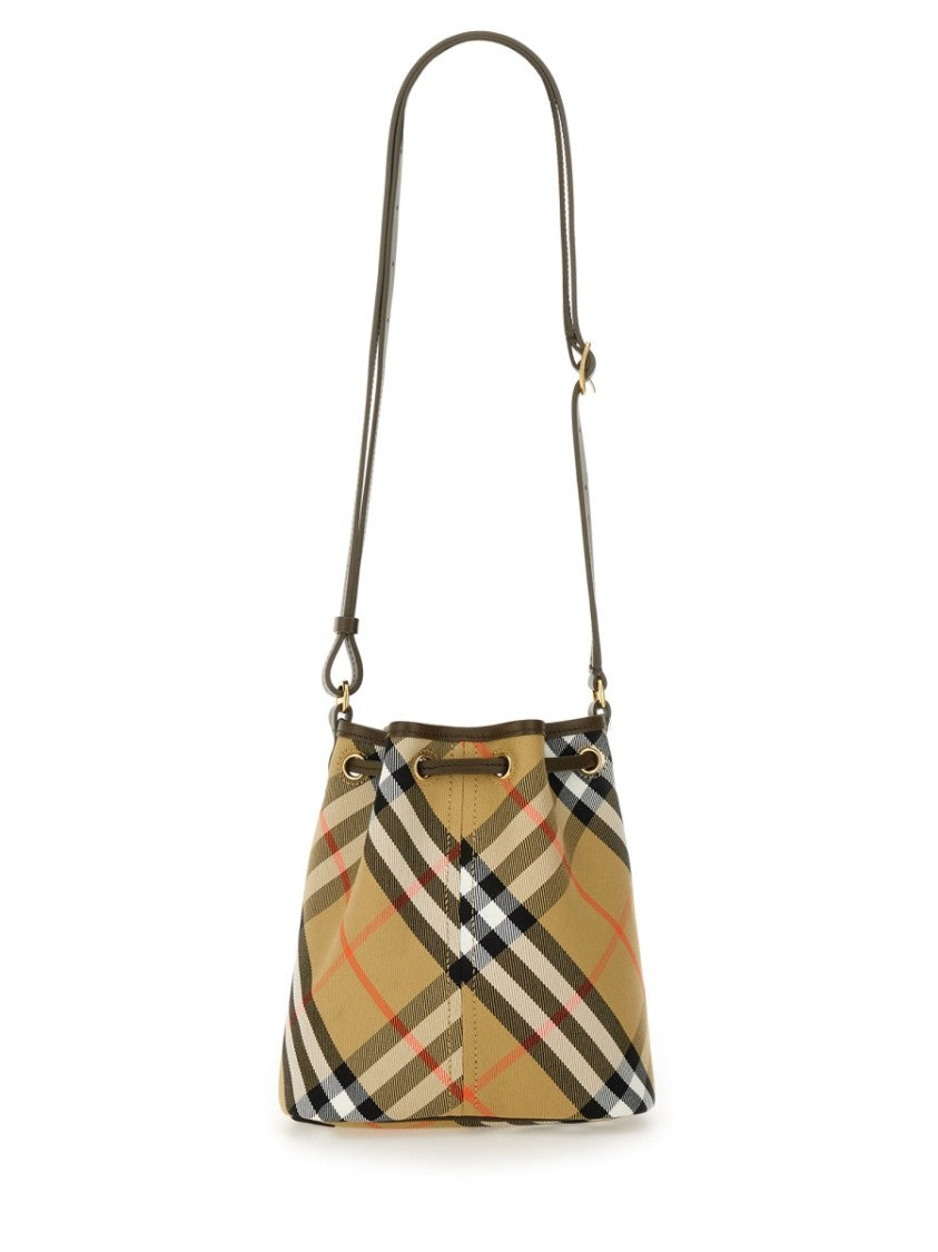 Burberry Mini "Check" Bucket Bag