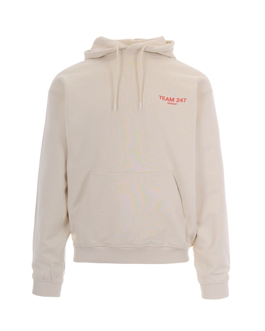 Represent 247 Cream 247 Oversized Sweatshirt