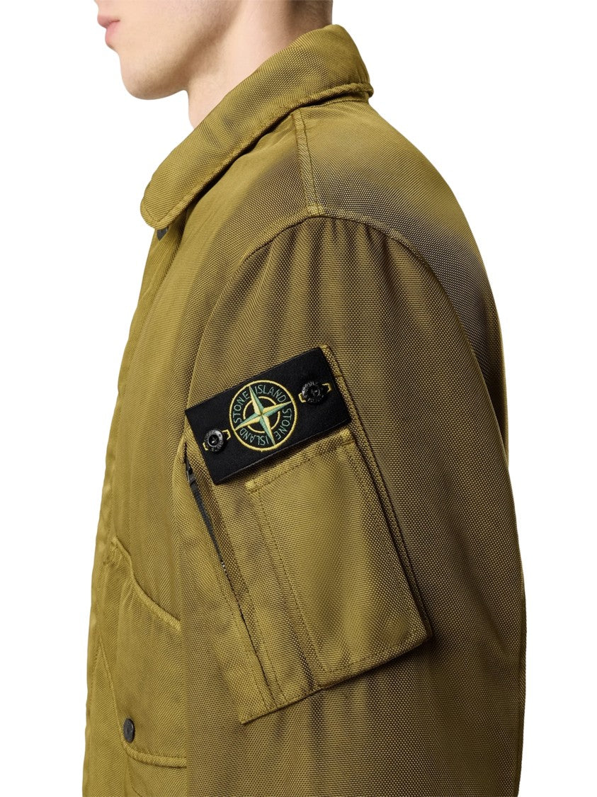 Stone Island Textured Cropped Boxy Blazer