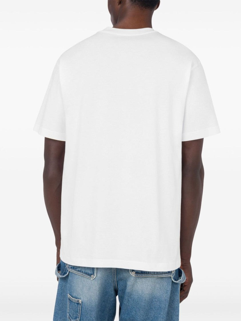 Moschino White Cotton Jersey T-Shirt