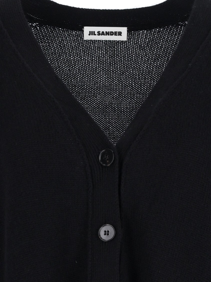Jil Sander Cashmere Cardigan – Black